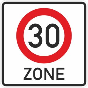 Verkehrszeichen 274.1 Beginn einer Tempo 30-Zone | gemäß StVO