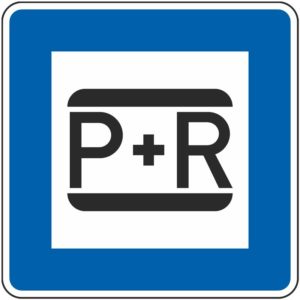 Verkehrszeichen 316 Parken und Reisen (Park and Ride) | gemäß StVO