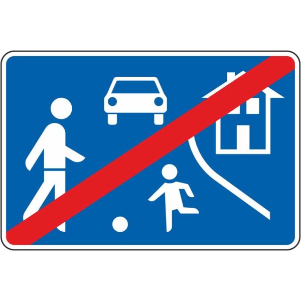 Verkehrszeichen 325.2 Ende eines verkehrsberuhigten Bereichs (einseitig) | gemäß StVO