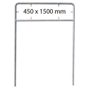 Zweibeiniger Rohrrahmen für Pfeilwegweiser 450 x 1500 mm