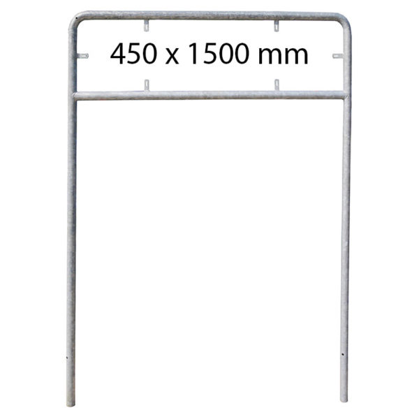 Zweibeiniger Rohrrahmen für Pfeilwegweiser 450 x 1500 mm