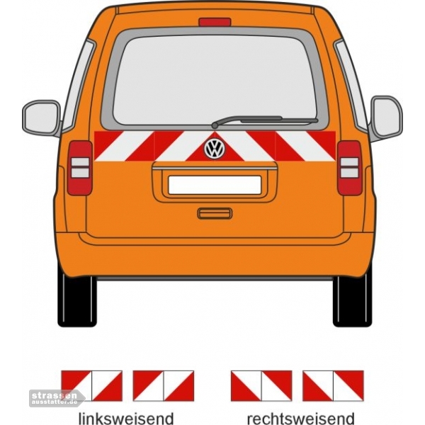 UvV Rundum Warnleuchte Kennleuchte orange magnetisch 4 x 3M-Folien