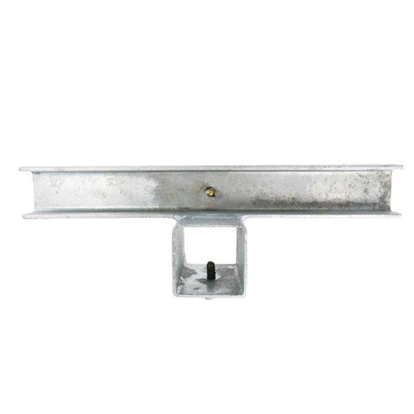 Schilderhalter für Vierkantrohr 60 x 60 mm | von oben