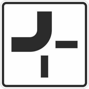 Verkehrszeichen 1002-11 Verlauf der Vorfahrtsstraße | gemäß StVO