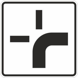 Verkehrszeichen 1002-20 Verlauf der Vorfahrtsstraße | gemäß StVO