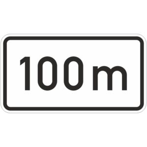 Verkehrszeichen 1004-30 Entfernungsangabe in ... m | gemäß StVO