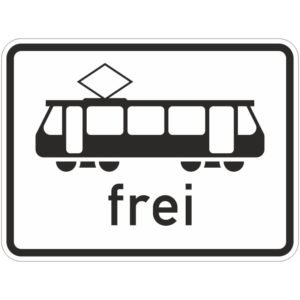 Verkehrszeichen 1024-16 Straßenbahn frei | gemäß StVO