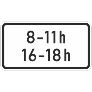 Verkehrszeichen 1040-31 Zeitliche Beschränkung | gemäß StVO