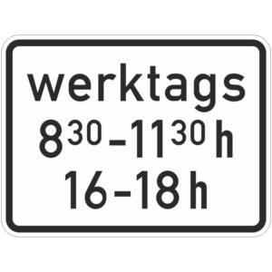 Verkehrszeichen 1042-32 Zeitliche Beschränkung | gemäß StVO