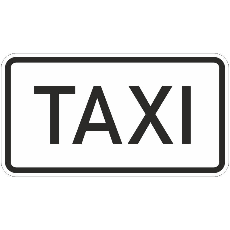 Was Gilt Nach Diesem Verkehrszeichen Taxi Verkehrszeichen 1050-30 Taxi | Strassenausstatter