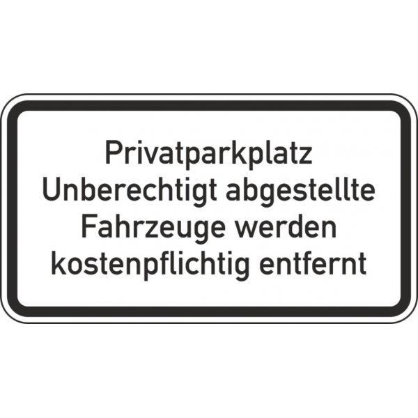 Warn- und Hinweisschild WH 13 Privatparkplatz