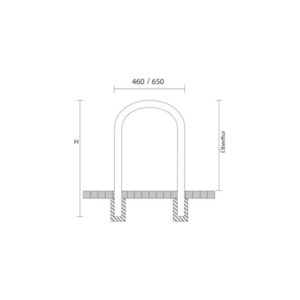 Rundbügel Ø 48 mm aus Edelstahl