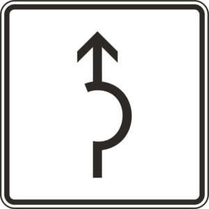 Verkehrszeichen 1000-34 Umleitungsbeschilderung Halbkreis | gemäß StVO
