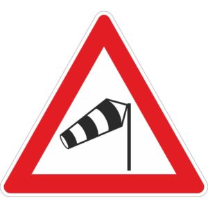 Verkehrszeichen 117-10 Seitenwind von rechts | gemäß StVO