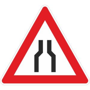 Verkehrszeichen 120 Verengte Fahrbahn | gemäß StVO