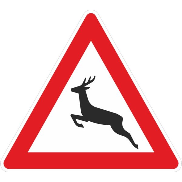 Verkehrszeichen 142-10 Wildwechsel, Aufstellung rechts | gemäß StVO