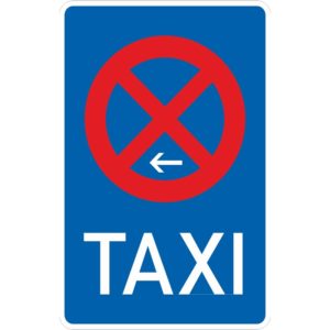 Verkehrszeichen 229-11 Taxenstand Ende, Aufstellung links | gemäß StVO