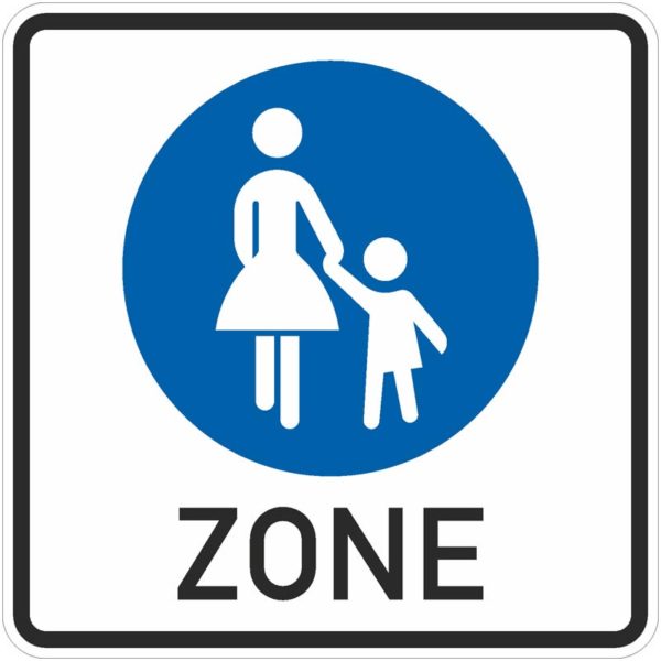 Verkehrszeichen 242.1 Beginn einer Fußgängerzone | gemäß StVO