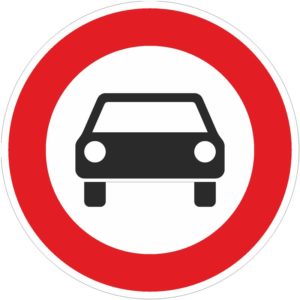 Verkehrszeichen 251 Verbot für Kraftwagen | gemäß StVO
