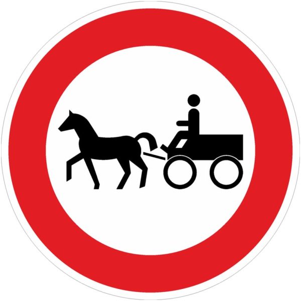 Verkehrszeichen 257-52 Verbot für Gespannfuhrwerke | gemäß StVO