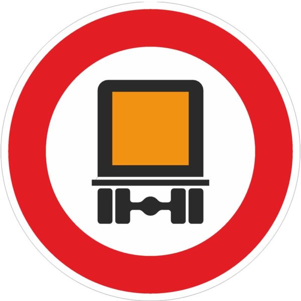 Verkehrszeichen 261 Verbot für kennzeichnungspflichtige Kraftfahrzeuge mit gefährlichen Gütern | gemäß StVO