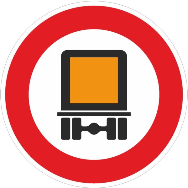 Verkehrszeichen 261 Verbot für kennzeichnungspflichtige Kraftfahrzeuge mit gefährlichen Gütern | gemäß StVO