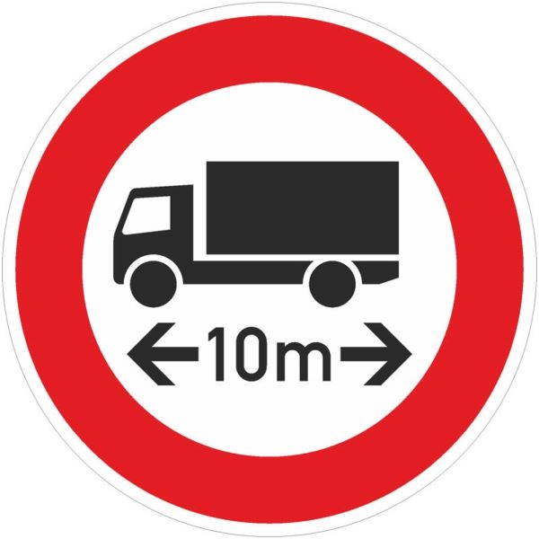 Verkehrszeichen 266 Tatsächliche Länge | gemäß StVO