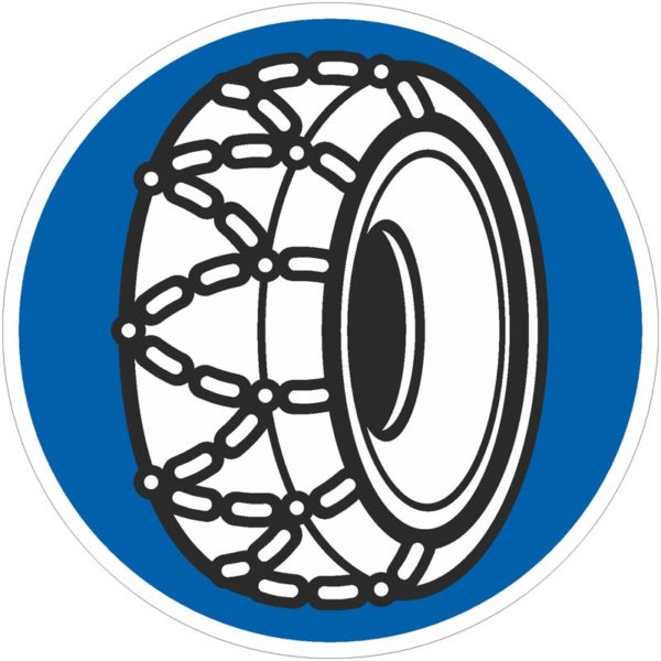 Verkehrszeichen 268 Schneeketten vorgeschrieben | gemäß StVO