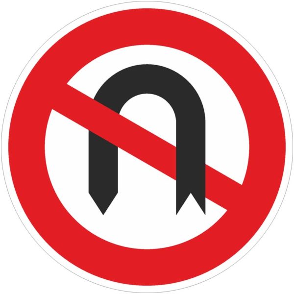 Verkehrszeichen 272 Verbot des Wendens | gemäß StVO
