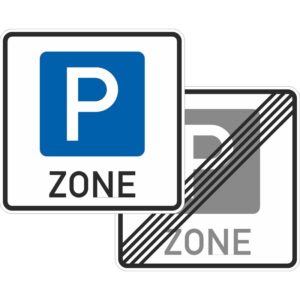 Verkehrszeichen 314.1-40 Beginn/Ende einer Parkraumbewirtschaftungszone | gemäß StVO