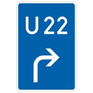 Verkehrszeichen 460-20 Bedarfsumleitung Vorankündigung rechts | gemäß StVO