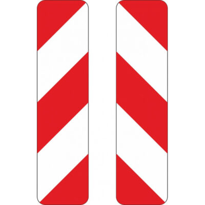 Verkehrszeichen 605-40 und 605-44 Schraffenbake doppelseitig | gemäß StVO