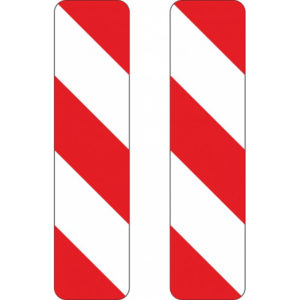 Verkehrszeichen 605-41 und 605-45 Schraffenbake doppelseitig  | gemäß StVO