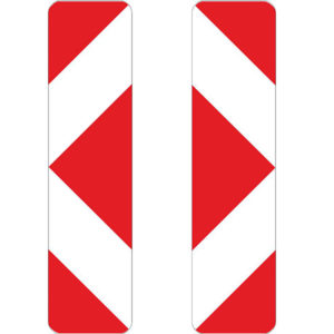 Verkehrszeichen 605-42 Pfeilbake doppelseitig | gemäß StVO