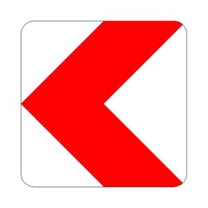 Verkehrszeichen 625-10 bis 625-13 Richtungstafel in Kurven linksweisend | gemäß StVO