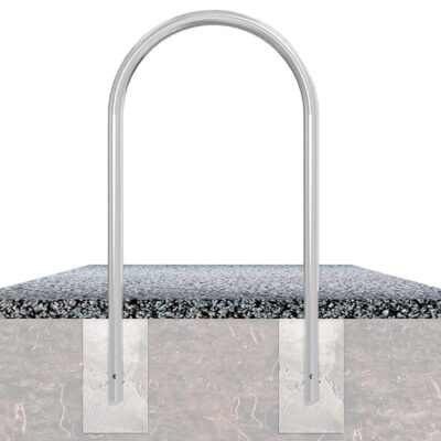 Rundbügel aus verzinktem Stahl Ø 48 mm zum Einbetonieren, 1200 x 650 mm