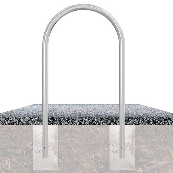 Rundbügel aus verzinktem Stahl Ø 48 mm zum Einbetonieren, 1200 x 650 mm