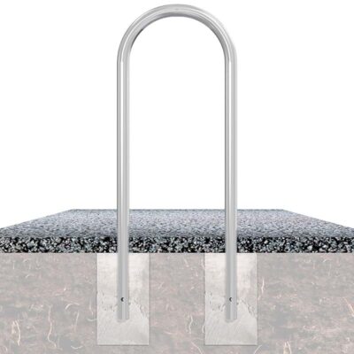 Rundbügel aus verzinktem Stahl Ø 48 mm zum Einbetonieren, 1200 x 460 mm