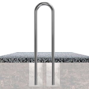 Universalbügel aus Edelstahl Ø 48 mm zum Einbetonieren, 1200 x 300 mm