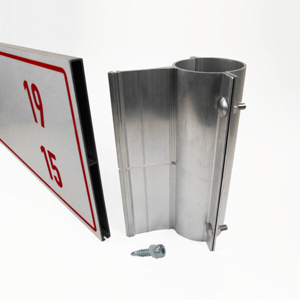 Rohrschelle für Straßennamenschilder aus Aluminium | 250 mm