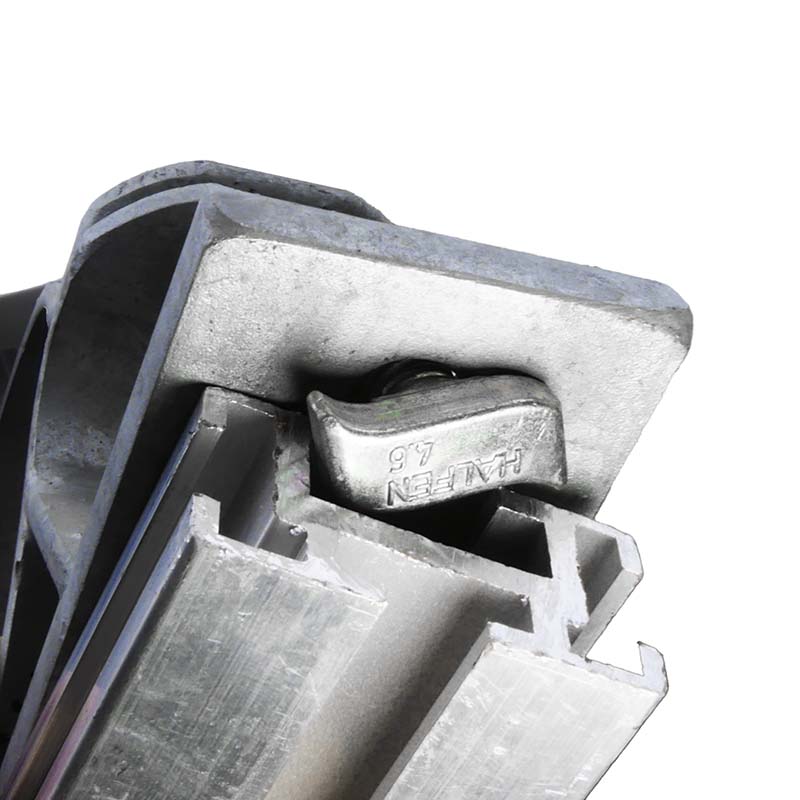 Schiebekonsolen aus Aluminium | mit Schiebeschelle Detailansicht