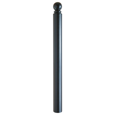 Stilpoller Serie 485 aus Stahlrundrohr Ø 82 mm mit Kugelkopf & Zierring, ortsfest