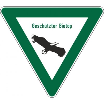 Allgemeines Hinweisschild AH 27 Geschützter Biotop