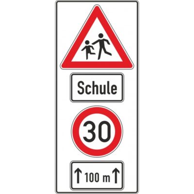 Allgemeines Hinweisschild KSW 40 Schule