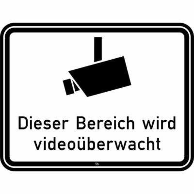 Hinweisschild 2841, Videoüberwachung