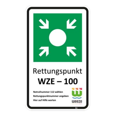 Sonderschild - Rettungspunkt