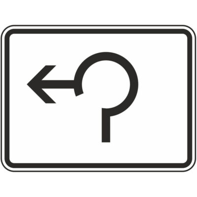 Verkehrszeichen 1000-13 Umleitungsbeschilderung Dreiviertelkreis | gemäß StVO