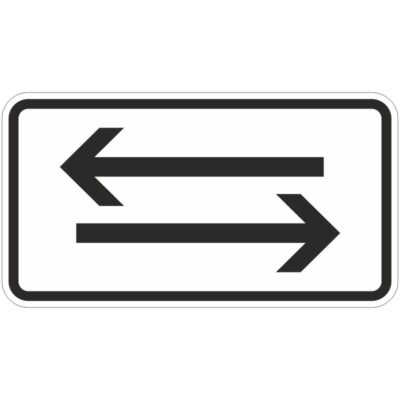 Verkehrszeichen 1000-30 Beide Richtungen, zwei gegengerichtete waagerechte Pfeile | gemäß StVO