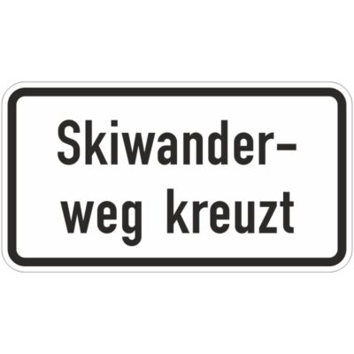 Verkehrszeichen 1007-56 Skiwanderweg kreuzt | gemäß StVO
