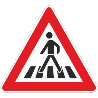 Verkehrszeichen 101-11 Fußgängerüberweg, Aufstellung rechts | gemäß StVO